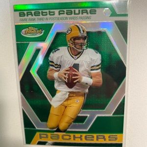 2006 Topps Finest Brett Favre Green Refractor /199 HOF QB Packers